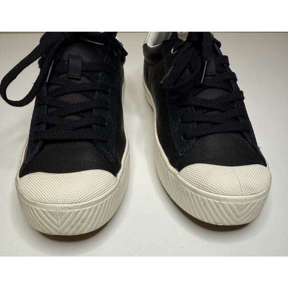 Palladium Pallaphoenix Flame L Sneaker Womens 9 Black Leather Low Lace Up Unisex - Picture 2 of 12